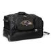 MOJO Baltimore Ravens Black 27'' 2-Wheel Drop Bottom Rolling Duffel Bag