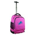 Pink Detroit Lions 19'' Premium Wheeled Backpack