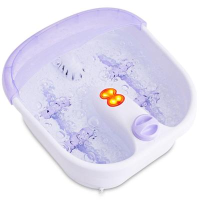 Costway 4 Rollers Bubble Heating Foot Spa Massager