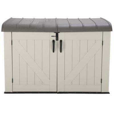Lifetime 60170 Brown 75 3/16" x 42 3/16" x 52" Horizontal Outdoor Shed