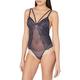 Sylvie Flirty Lingerie Damen Body Anneke Blau/Grau, S