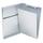 Saunders 10519 Snapak 1/2&quot; Capacity 14&quot; x 8 1/2&quot; Silver Recycled Aluminum Side-Open Form Holder Clipboard