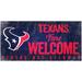 Houston Texans 6" x 12" Fans Welcome Sign