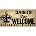 New Orleans Saints 6" x 12" Fans Welcome Sign