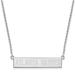 Women's Atlanta Braves Sterling Silver Small Bar Necklace