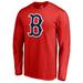 Men's Fanatics Branded Rafael Devers Red Boston Sox Backer Long Sleeve T-Shirt