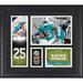 Xavien Howard Miami Dolphins Framed 15" x 17" Player Collage with a Piece of Game-Used Football