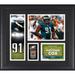 Fletcher Cox Philadelphia Eagles Framed 15" x 17" Player Collage with a Piece of Game-Used Football