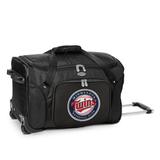 MOJO Black Minnesota Twins 22" 2-Wheeled Duffel Bag