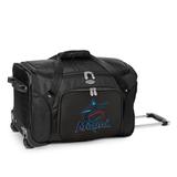 MOJO Black Miami Marlins 22" 2-Wheeled Duffel Bag