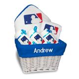 Newborn & Infant White MLB Personalized Medium Gift Basket