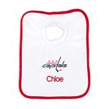 Newborn & Infant White Washington Capitals Personalized Bib