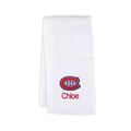Infant White Montreal Canadiens Personalized Burp Cloth