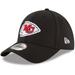 Men's New Era Black Kansas City Chiefs Team Classic 39THIRTY Flex Hat