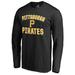 Men's Black Pittsburgh Pirates Victory Arch Long Sleeve T-Shirt