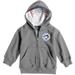 Infant Soft as a Grape Heathered Gray Toronto Blue Jays Baseball Print Full-Zip Hoodie