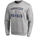 Men's Ash Kansas City Royals Victory Arch Pullover Sweatshirt