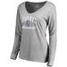 Women's Ash Kansas City Royals Victory Script Long Sleeve T-Shirt