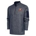 Men's Antigua Navy Virginia Cavaliers Fortune Half-Zip Sweatshirt