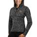 Women's Antigua Black UCF Knights Fortune 1/2-Zip Pullover Sweater