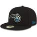 Men's New Era Black Orlando Magic Official Team Color 59FIFTY Fitted Hat