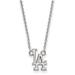 Women's Los Angeles Dodgers Small Sterling Silver Pendant Necklace