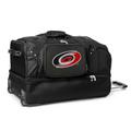 MOJO Carolina Hurricanes Black 27'' 2-Wheel Drop Bottom Rolling Duffel Bag