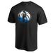 Men's Fanatics Branded Black Dallas Mavericks Gradient Logo T-Shirt