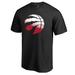 Men's Fanatics Branded Black Toronto Raptors Gradient Logo T-Shirt