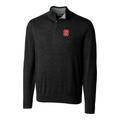 Men's Cutter & Buck Black NC State Wolfpack Big Tall Lakemont Half-Zip Jacket