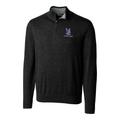 Men's Cutter & Buck Heather Charcoal Air Force Falcons Big Tall Lakemont Half-Zip Jacket