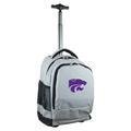 Gray Kansas State Wildcats 19'' Premium Wheeled Backpack