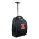 Black Illinois Fighting Illini 19'' Premium Wheeled Backpack