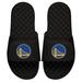 Youth ISlide Black Golden State Warriors Personalized Primary Slide Sandals