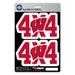 Wisconsin Badgers 4X4 Team Decal 2-Pack Set