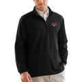 Men's Black Western Oregon Wolves 1/4-Zip Flat Back Pullover Jacket