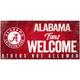 Alabama Crimson Tide 6" x 12" Fans Welcome Sign