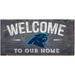 Carolina Panthers 6" x 12" Welcome To Our Home Sign