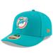 Men's New Era Aqua Miami Dolphins Omaha Throwback Low Profile 59FIFTY Fitted Hat