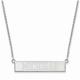 Women's Michigan Wolverines Sterling Silver Small Bar Necklace