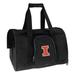 Black Illinois Fighting Illini Small 16" Pet Carrier