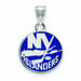 Women's New York Islanders Sterling Silver Small Enamel Pendant