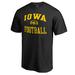 Men's Fanatics Branded Black Iowa Hawkeyes First Sprint T-Shirt