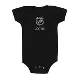Infant Black NHL Personalized Bodysuit