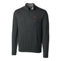 Men's Cutter & Buck Heather Charcoal Washington State Cougars Big Tall Lakemont Half-Zip Jacket