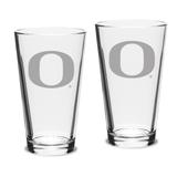 Oregon Ducks Set of 2 Pub Mixing Glasses