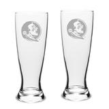 Florida State Seminoles Set of 2 Stylish University Pilsner Glasses