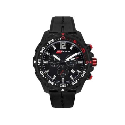 Isobrite T100 Chronograph Watch Black Small ISO401