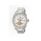 Heritor Helmsley Semi-Skeleton Dial Bracelet Watch Silver/White Standard HERHR5001