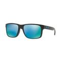 Oakley OO9102 Holbrook Sunglasses - Men's Polished Black Frame Prizm Deep H2o Polarized Lenses OO9102-9102C1-55